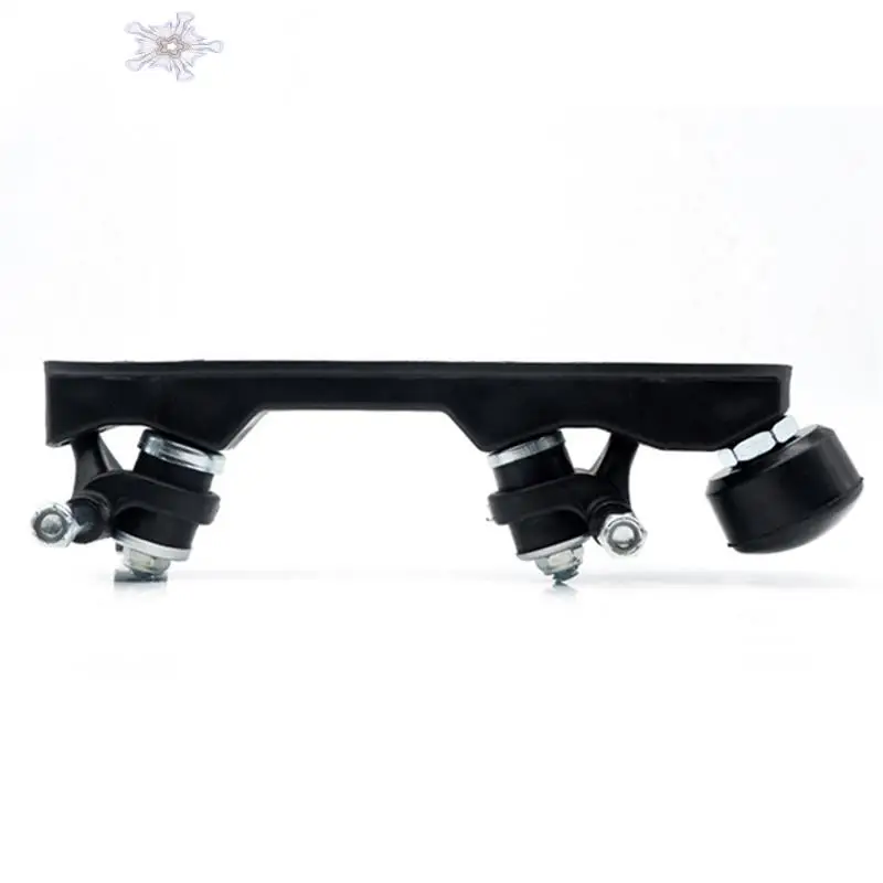 Roller Skate Base Four-Wheel Two-Row Roller Skate Bracket Skate Base Bottom Plate Black