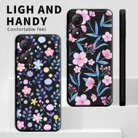 For ZTE Blade A34 A54 4G Case Soft Silicone TPU New Butterfly Floral Fashion Style Phone Case For ZTE A34 A54 A 54 4G Back Cover 2