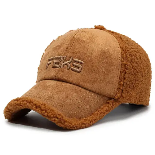 Winter Women's Hats Lamb Wool Warm Baseball Cap Fashion Personality Embroidery Hip Hop Party Caps For Men And Women Snapback Cap - Image 8
