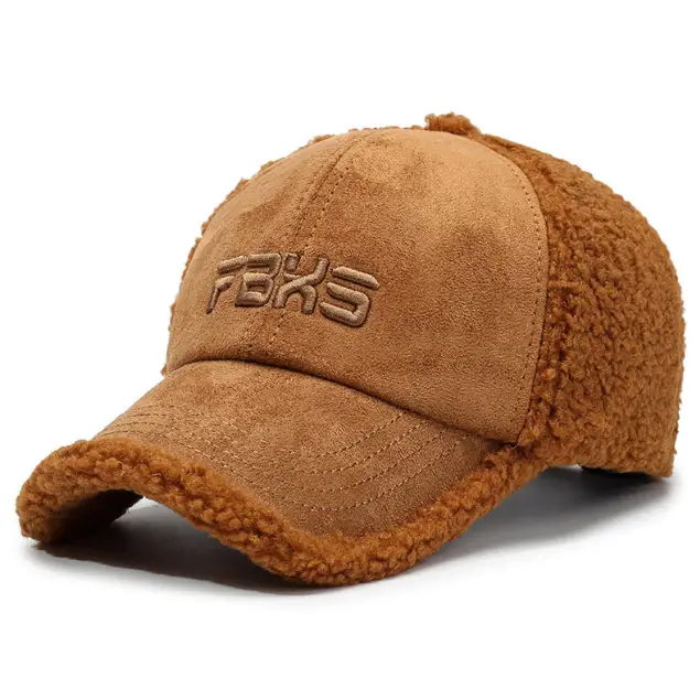Winter Women's Hats Lamb Wool Warm Baseball Cap Fashion Personality Embroidery Hip Hop Party Caps For Men And Women Snapback Cap - Image 8