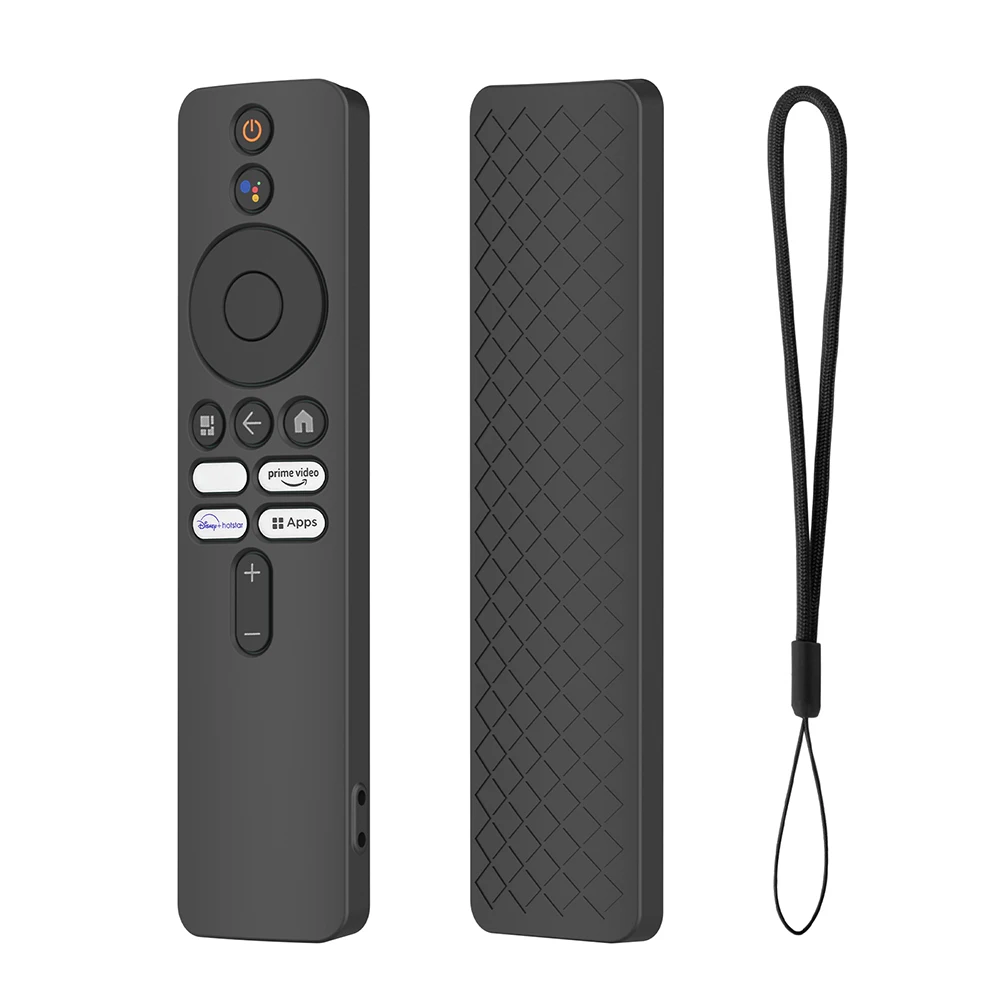 Silicone Remote Control Case Remote Control Cover Protector with Lanyard Shockproof Accessories for Xiaomi 4K TV MiBoX 2nd Gen