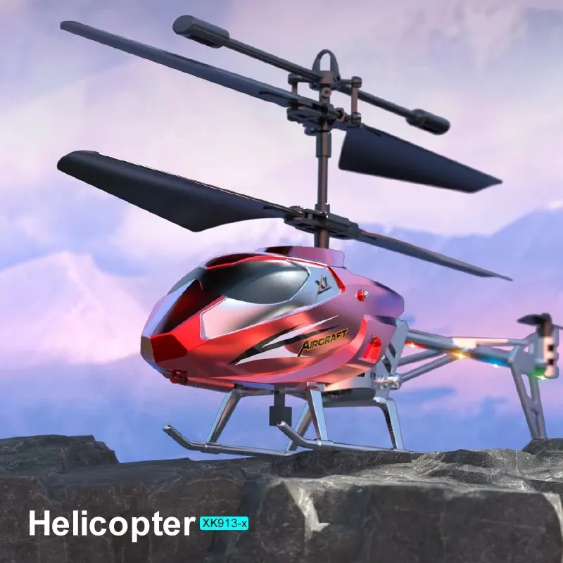 Remote Control Helicopter Mini Helicopter Toys Remote Control Helicopter Aircraft with Altitude Hold One Key Take Off/Landing 3.5 Channel Gyro Stabilizer