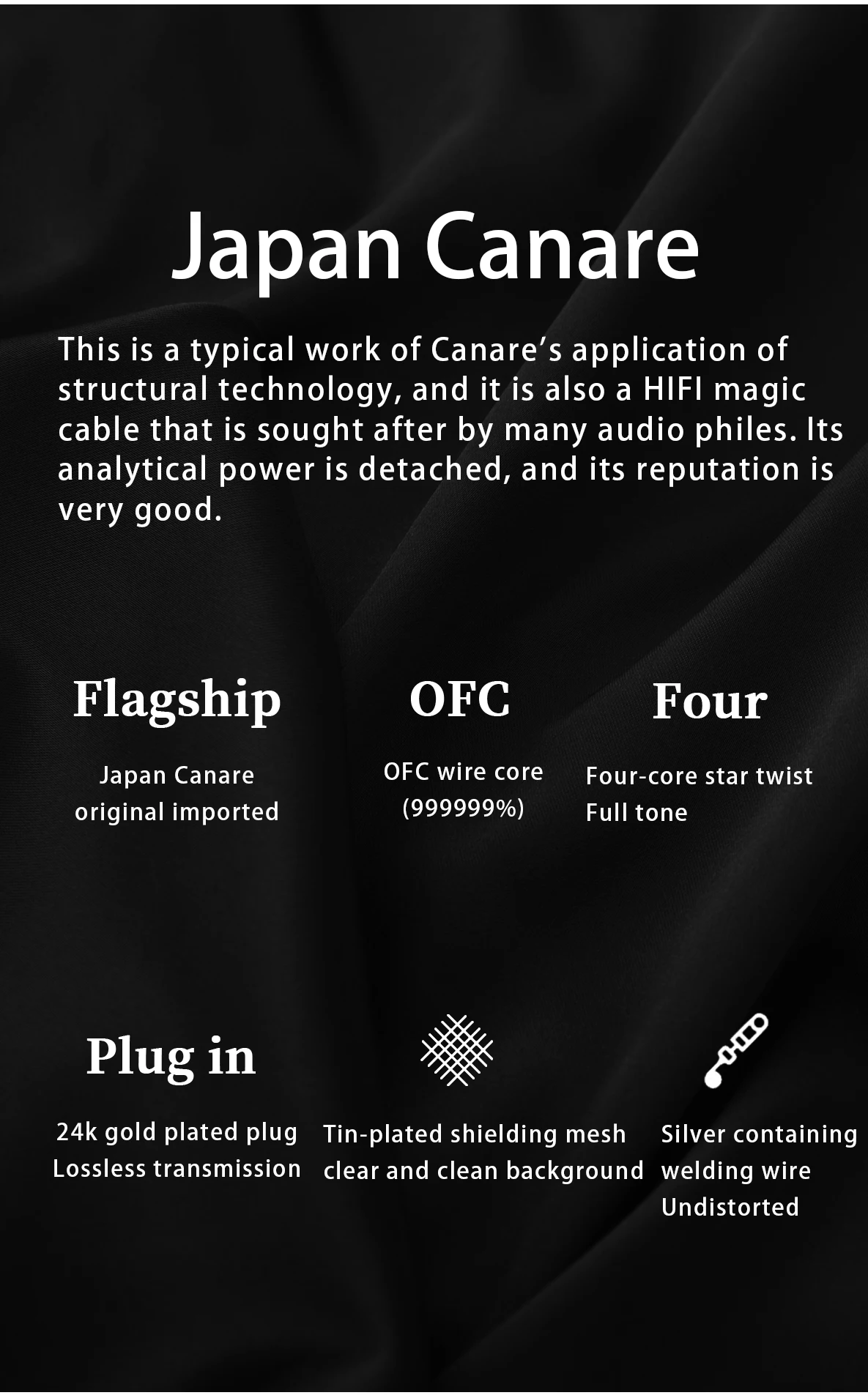 détail des connecteurs de câble audio équilibré