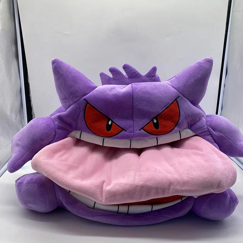50cm Huge Pokemon Gengar Pillow Plush Toy Anime Big Gengar Pokémon