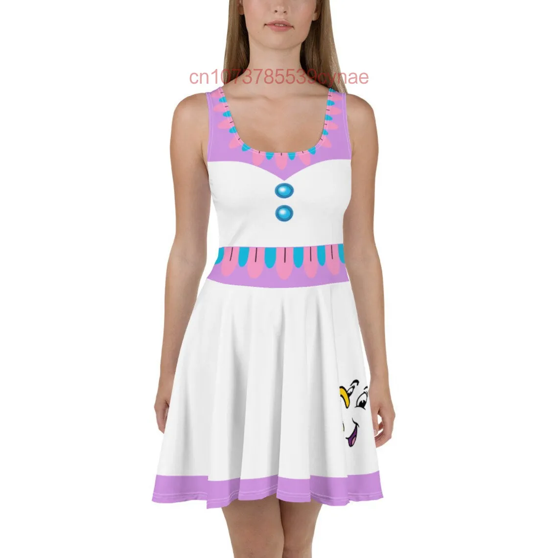 Womens Disney Dress Beauty and the Beast Chip tea cup Pots