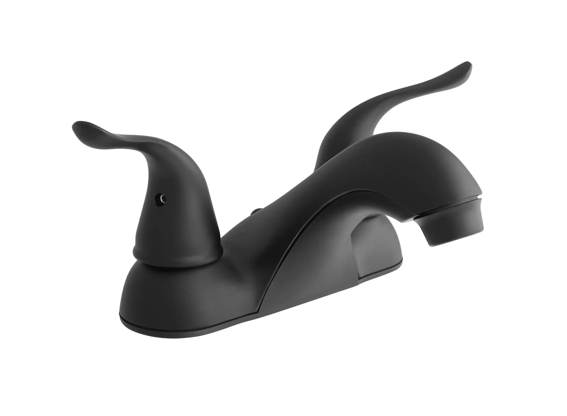 

4-inch Centerset Dual Handle Bathroom Sink Faucet,Matte Black,with Push Pop-up Bathroom Accessories Hign Quality Special Design