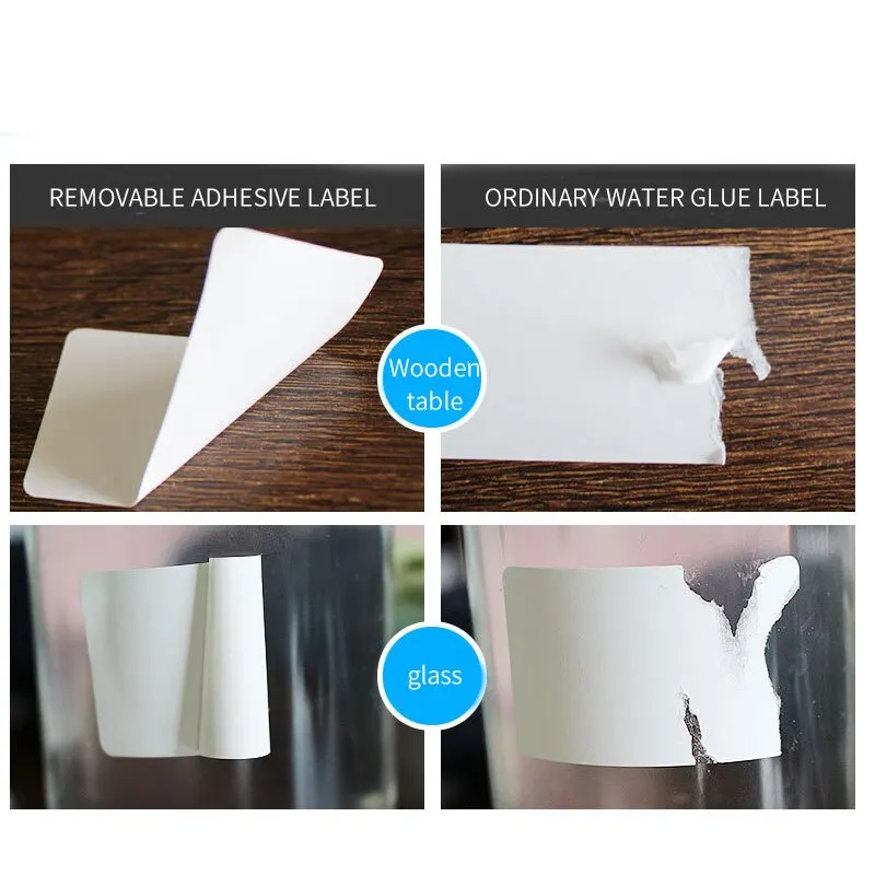 Label Stickers 5000 Triple Thermal Paper Double Row Printable 25x10mm