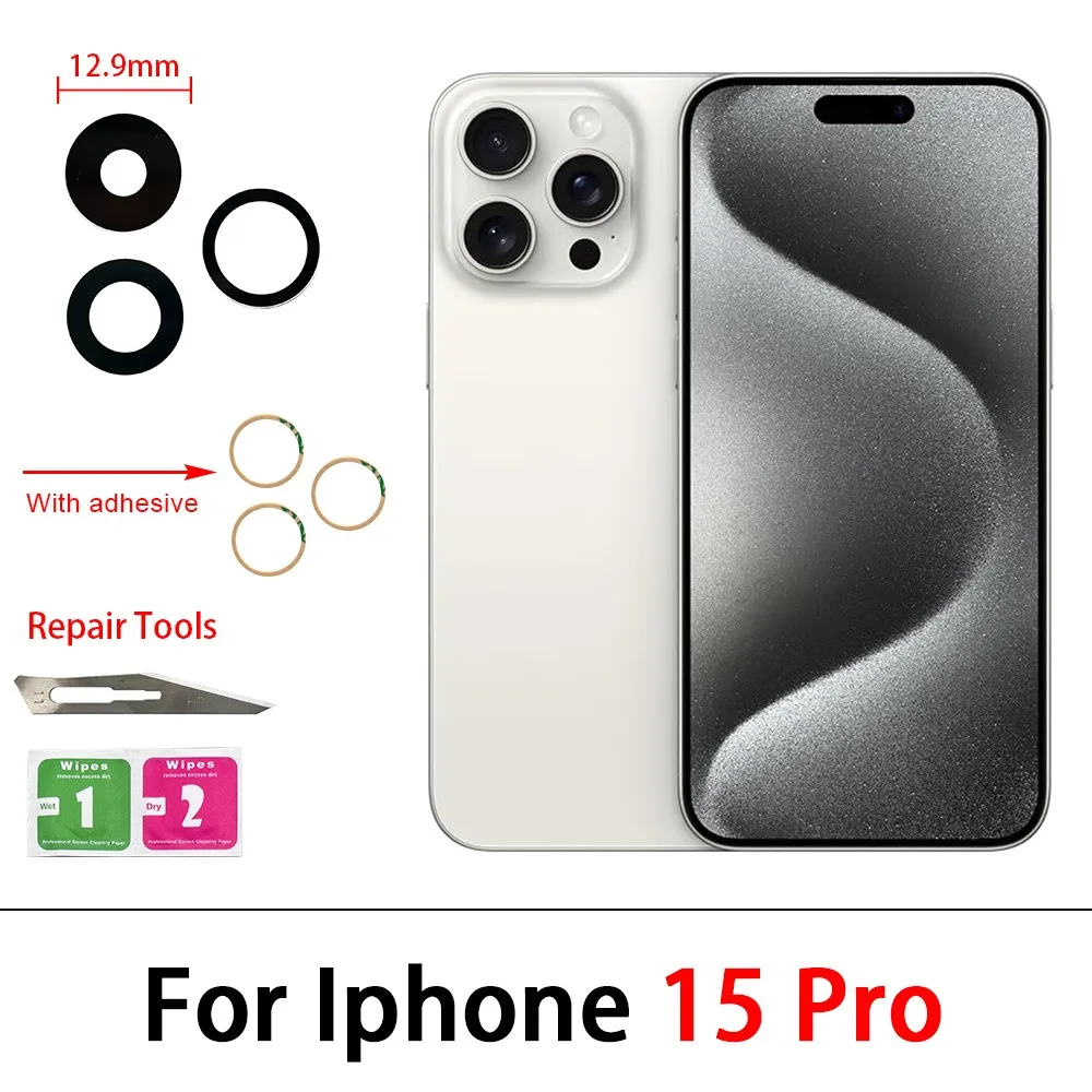 Premium Back Rear Camera Glass Lens with Adhesive