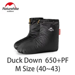 Naturehike Unisex Lightweight Warm Water-Resistant Goose Down Camping Slippers (Duck down M)