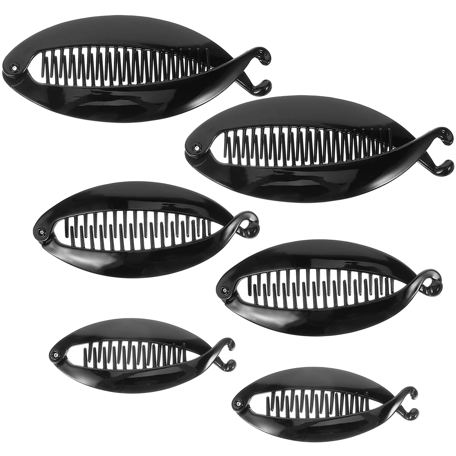 

6 Pcs Hair Accessories for Women Banana Clips Creative Big Hairpin Elegant Ponytail Holder Non-slip Clamp
