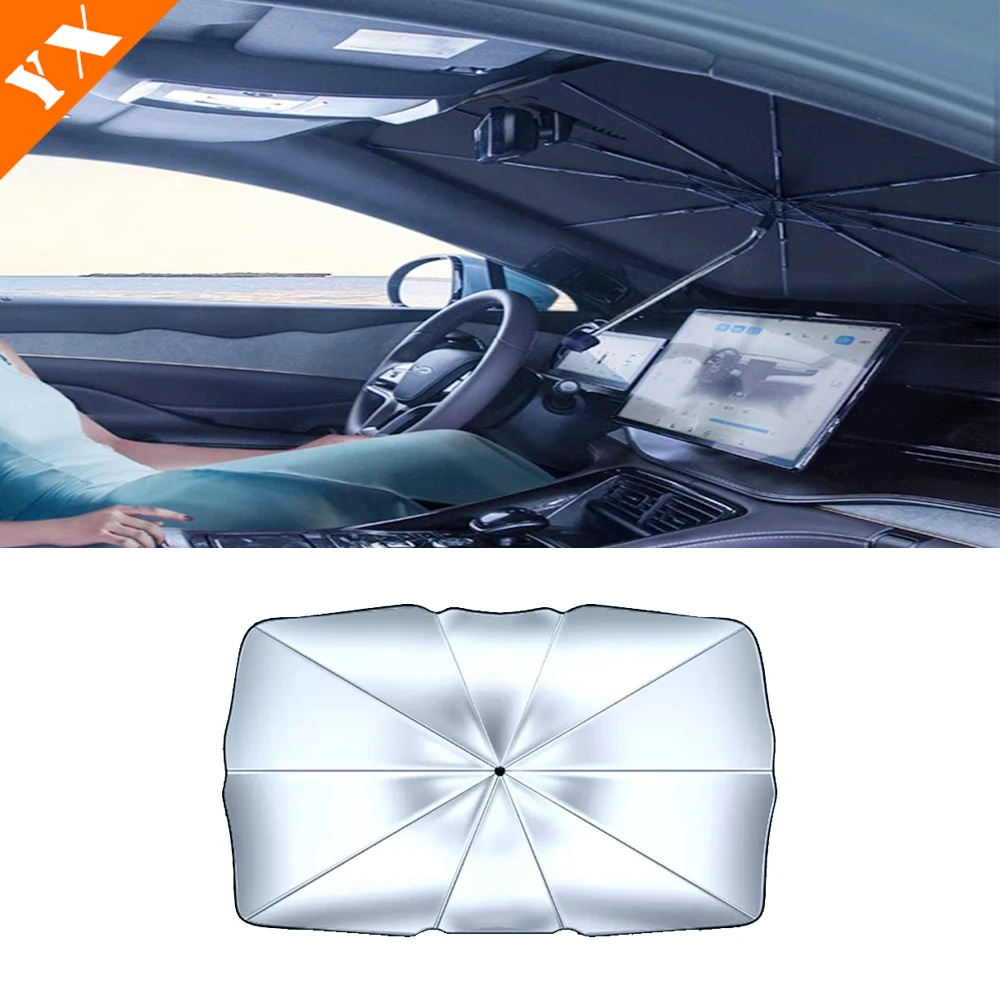 

For Leading Ideal Li Xiang L9 2022-2024 Accessories Car Dashboard The Sun Protection Umbrella Reflective Mat Cover Sunscreen Pad