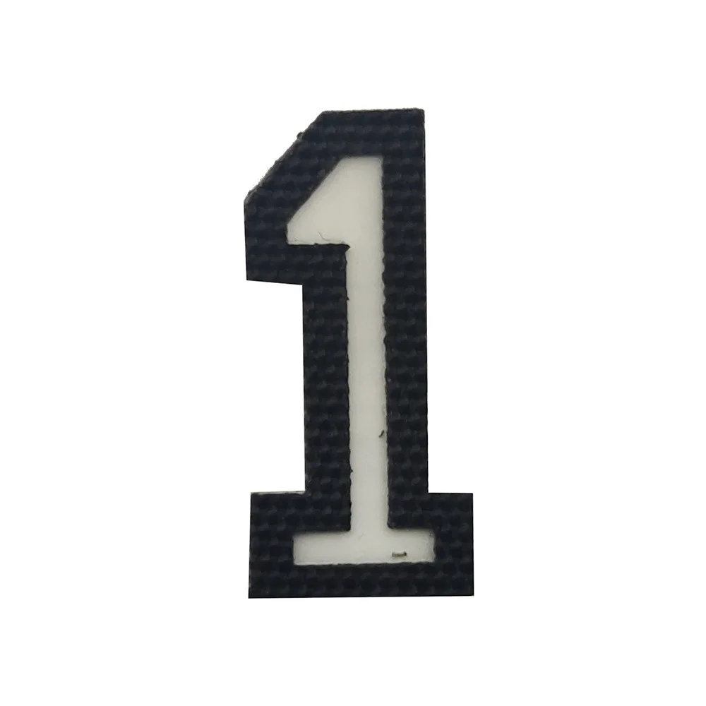 Leuchtende 26 Buchstaben 0-9 digitale Armbinde Patch Rucksack Aufkleber Persönlichkeit kreative DIY Abzeichen Hook & Loop Patches für Kleidung – Detail 9