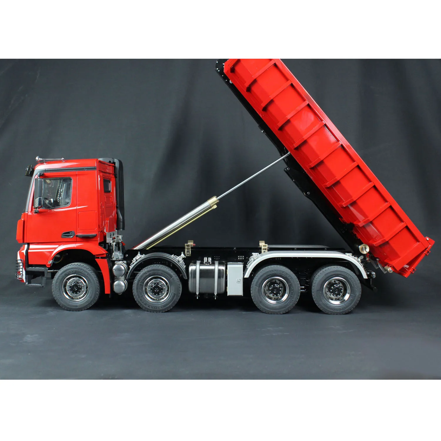 Toys 8x8 1/14 Hydraulic RC Dumper Tipper Car Metal Radio Control Full Dump Trucks 3-speed Transmission Painted Finished Cars 5