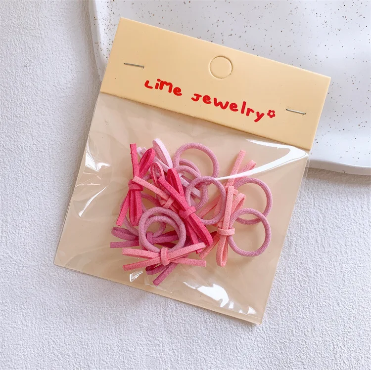 10/60 Stück elastische Haarbänder für Kinder, Dopamin-Schleifen, niedliche süße Kopfbedeckung, Gummiband, hochwertige Haar-Accessoires für Mädchen – Detail 4