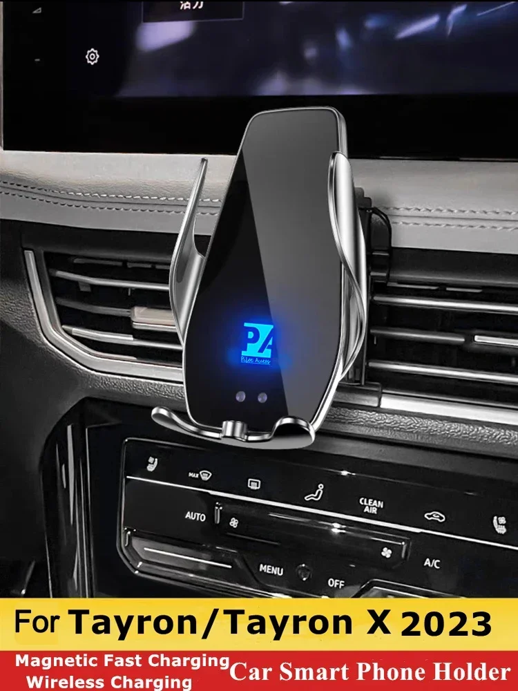 

2023 для Volkswagen TAYRON X мобильный телефон держатель Беспроводное зарядное устройство автомобильное крепление кронштейн GPS Поддержка
