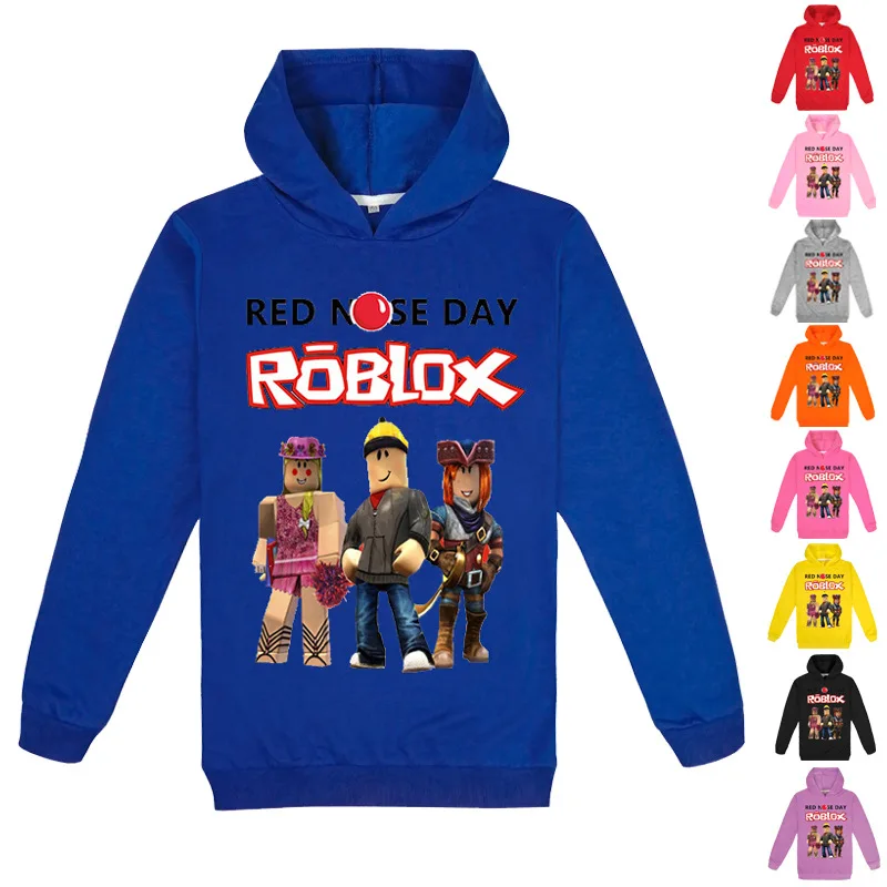

Новинка, детская одежда ROBLOX, пуловер с капюшоном для мальчиков среднего и большого размера, Детская толстовка с мультяшным рисунком, толстовка