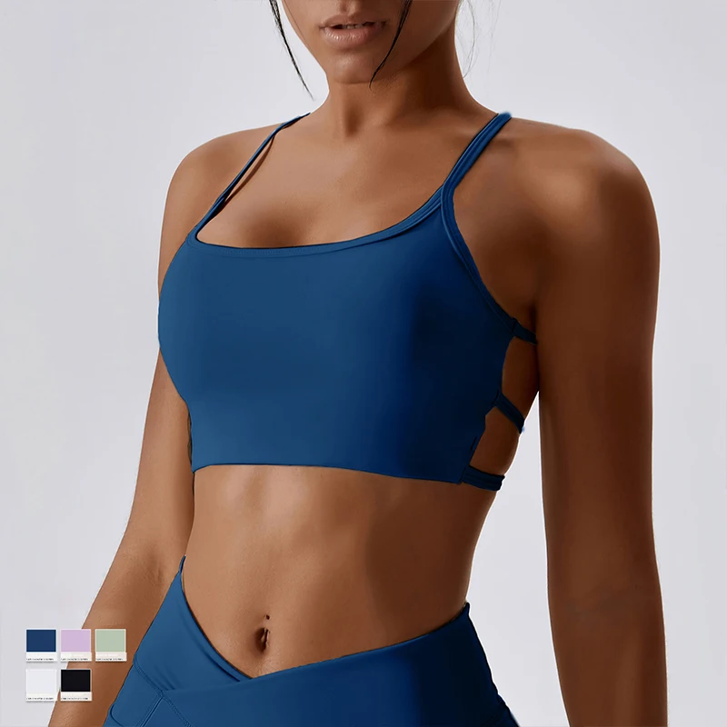 Sexy Cross Sports Bra Gym Top Women Training Running Yoga Bra Stretch Women Sports Underwear Fitness Workout Tank Tops sports bra,womens bras,sports underwear,gym top,gym tank top,sports tank top