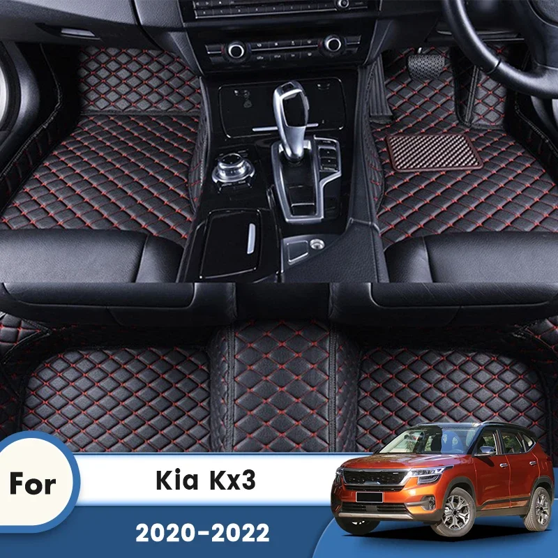 

RHD Carpets For Kia Seltos KX3 2024 2023 2022 2021 2020 Waterproof Car Floor Mats Custom Auto Foot Automobile Covers Interior