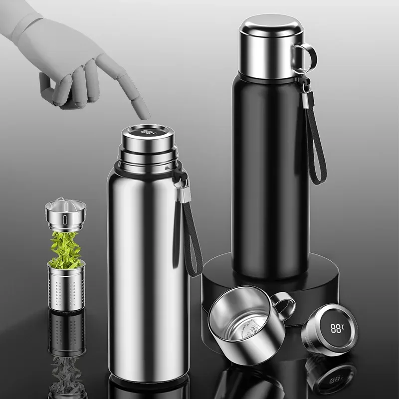 SmartThermosVacuumInsulatedMugCupLargeCapacityThermosBottle