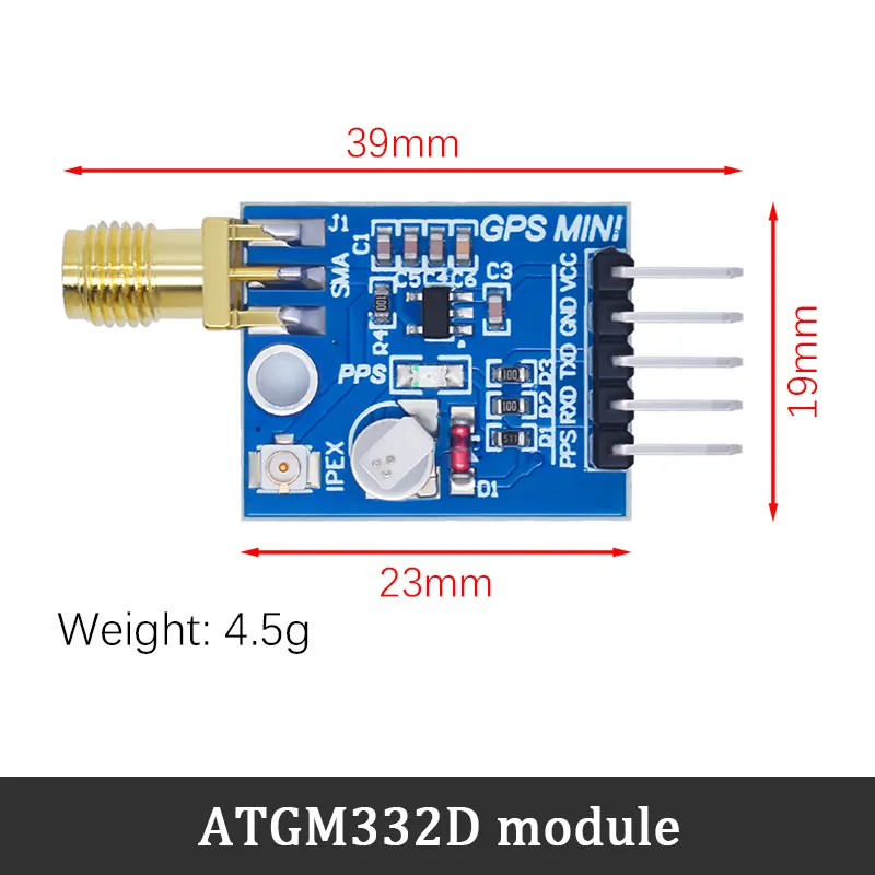 ATGM332D 5N31 GPS Beidou GLONASS שלוש-מצב לווין קבלת מודול SMA מחליף NEO-M8N