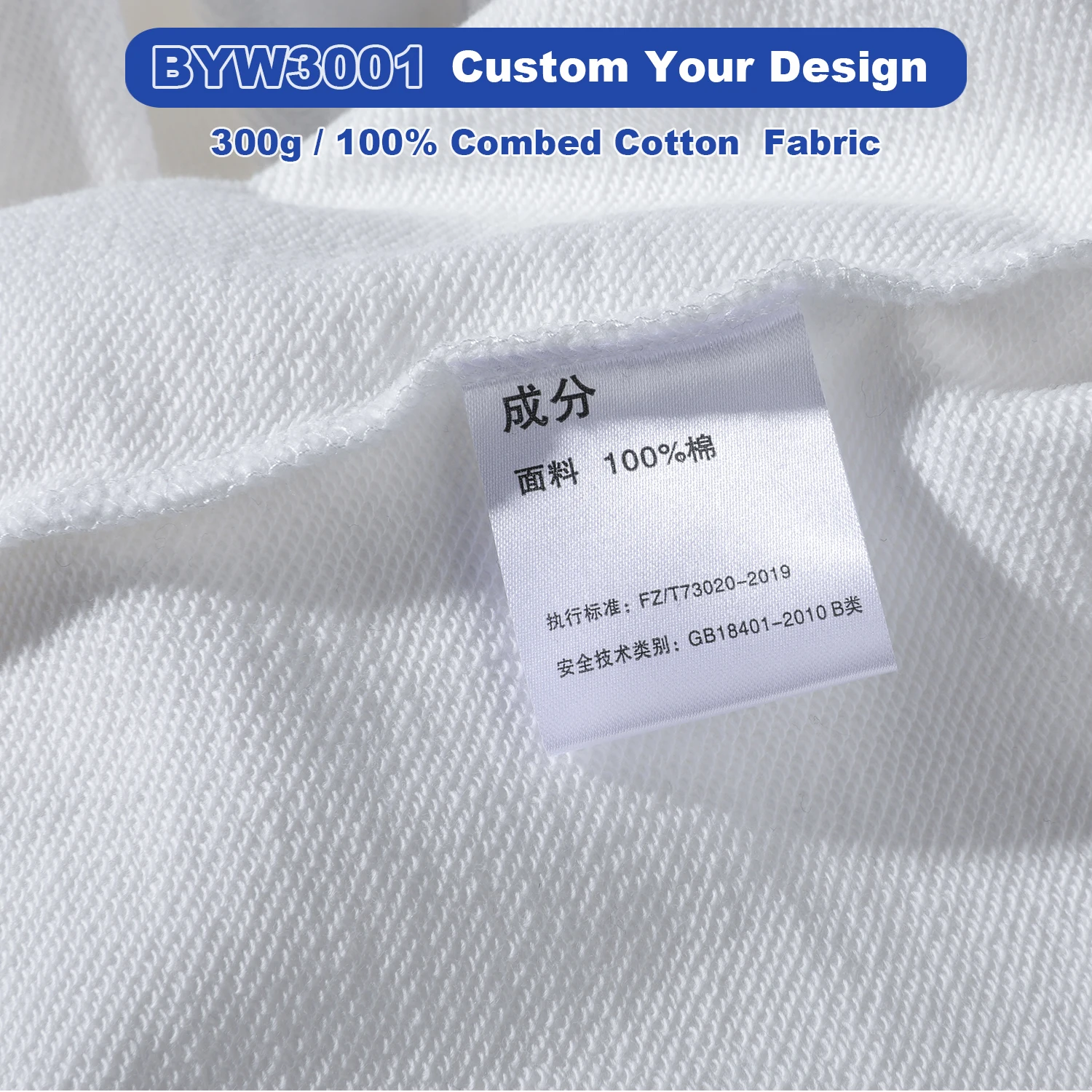 pure Cotton Round Neck Sweatshirt Custom Printing Logo Hedging Party Class Service Advertising Shirt Overalls Solid Color Blank
