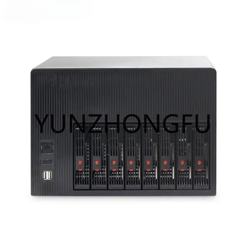 핫 스왑 케이스 NAS IPFS 섀시, 최대 지지대 M-ATX, 9.6 인치 x 9.6 인치 이하, 마더보드, 홈 스토리지, 8 HDD 베이, 신제품