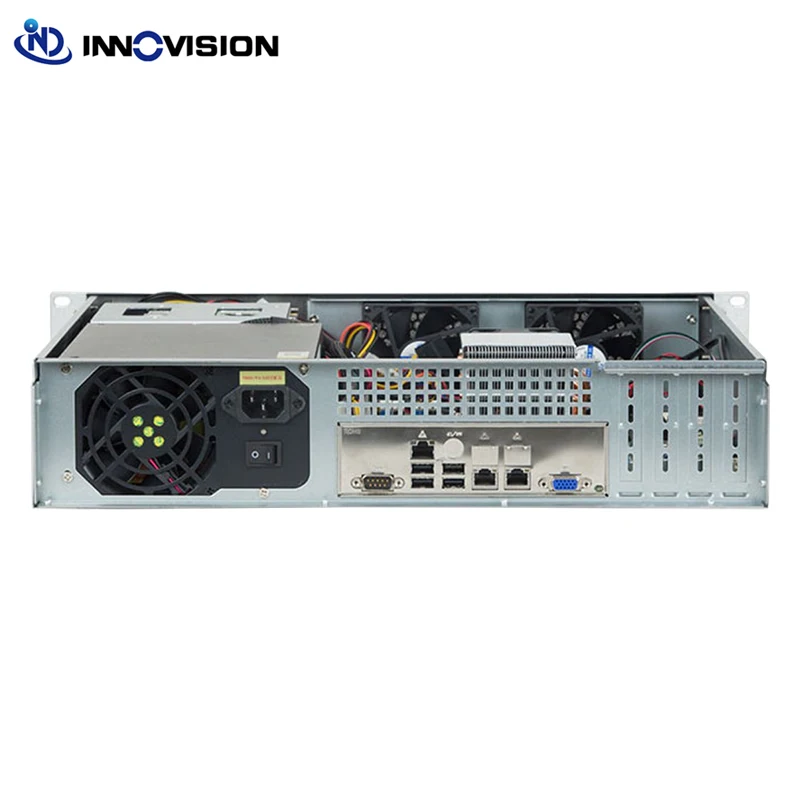 Compact 2U Rack Mount Chassis L350MM Industrial Control Equipment Monitoring Network Server Case