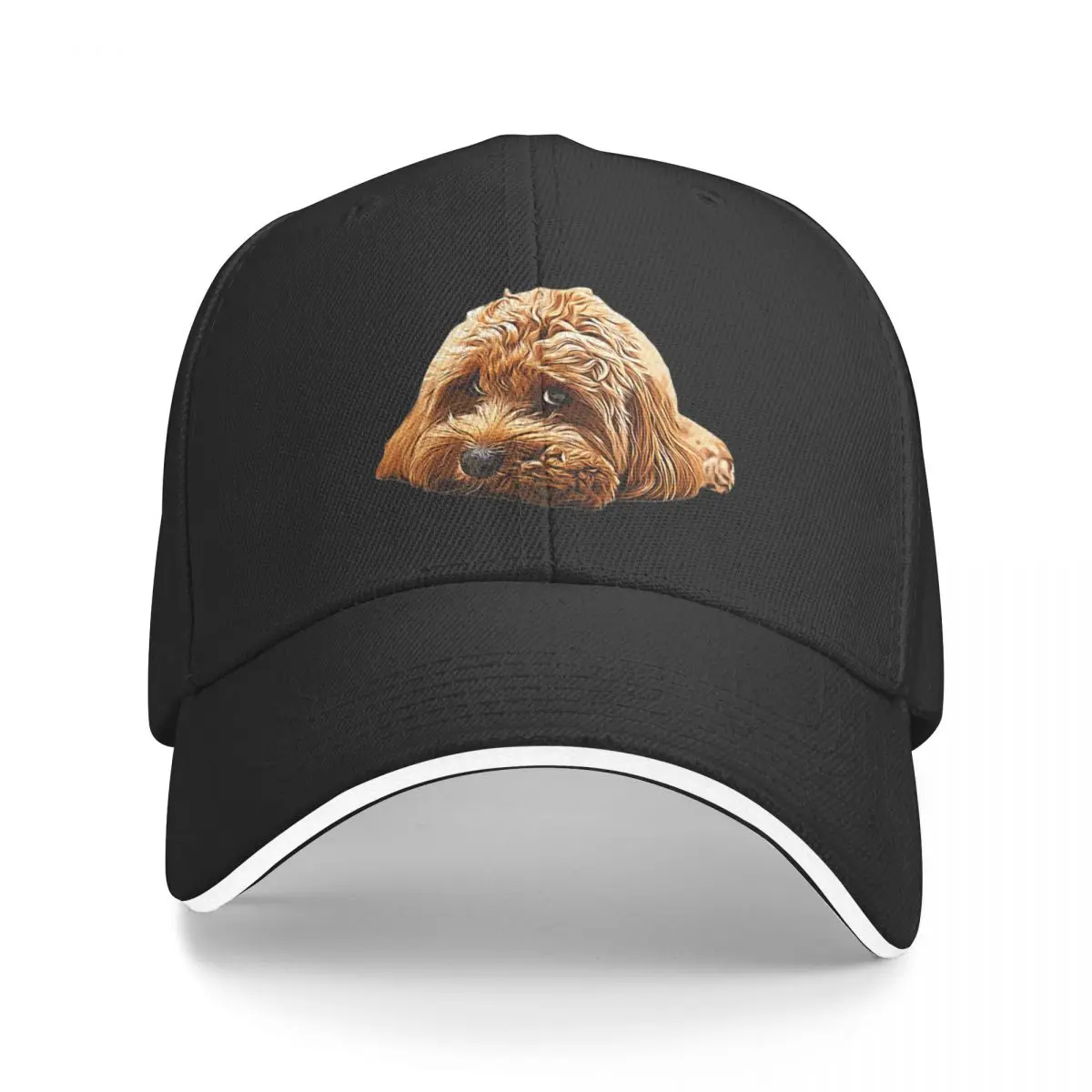 

Cavapoo Cavoodle Cockerpoo Puppy Designer Dog Poodle Mix Baseball Cap Fashion Beach black Trucker Hats For Men Women's