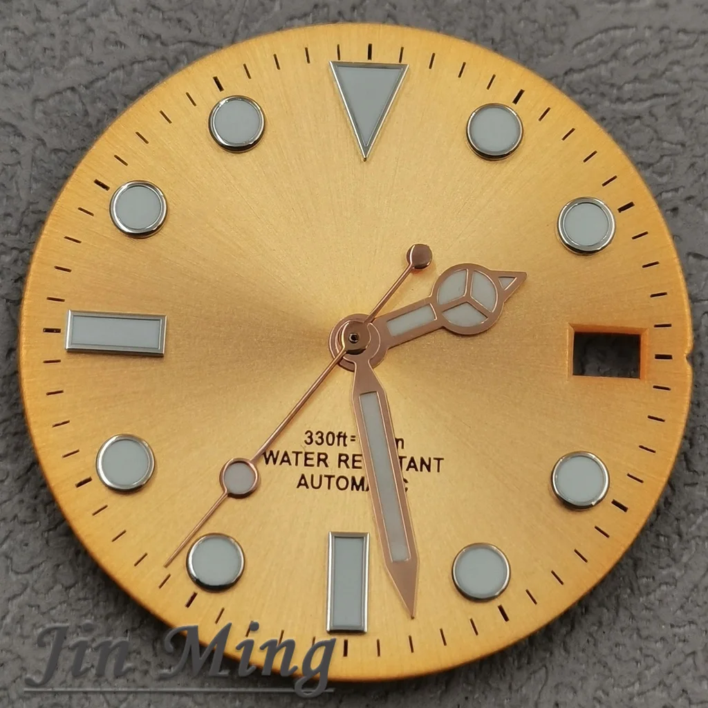 Luxury Multicolor Luminous Date Window Dial – Silver, Gold, Black, Blue, Pink, Green
