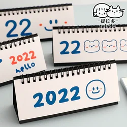 Calendrier de Table à impression personnalisée, organisateur de calendrier Portable à retournement, calendrier perpétuel de bureau, planificateur journalier mensuel, 2022 