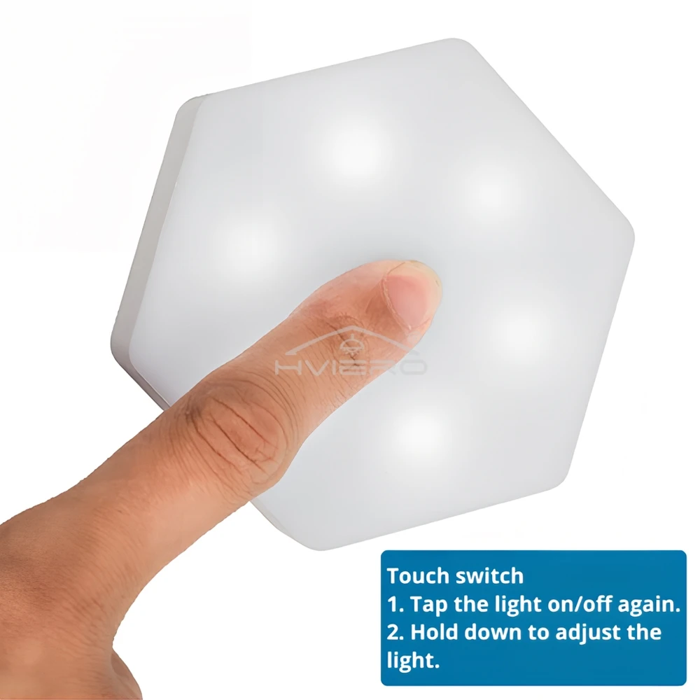 Wall Lamp LED RGB Quantum Hexagon Touch Sensor DC 5V Honeycomb Light Colorful Modular Control Night For Room Bedroom Decoration