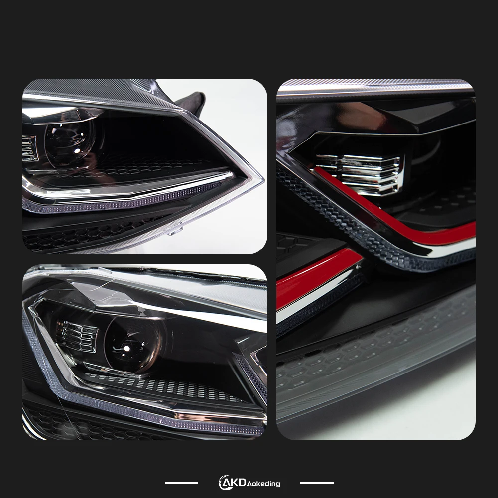ヘッドライト VW ゴルフ 7 MK7 2013-2017 車 automobileные товары LED