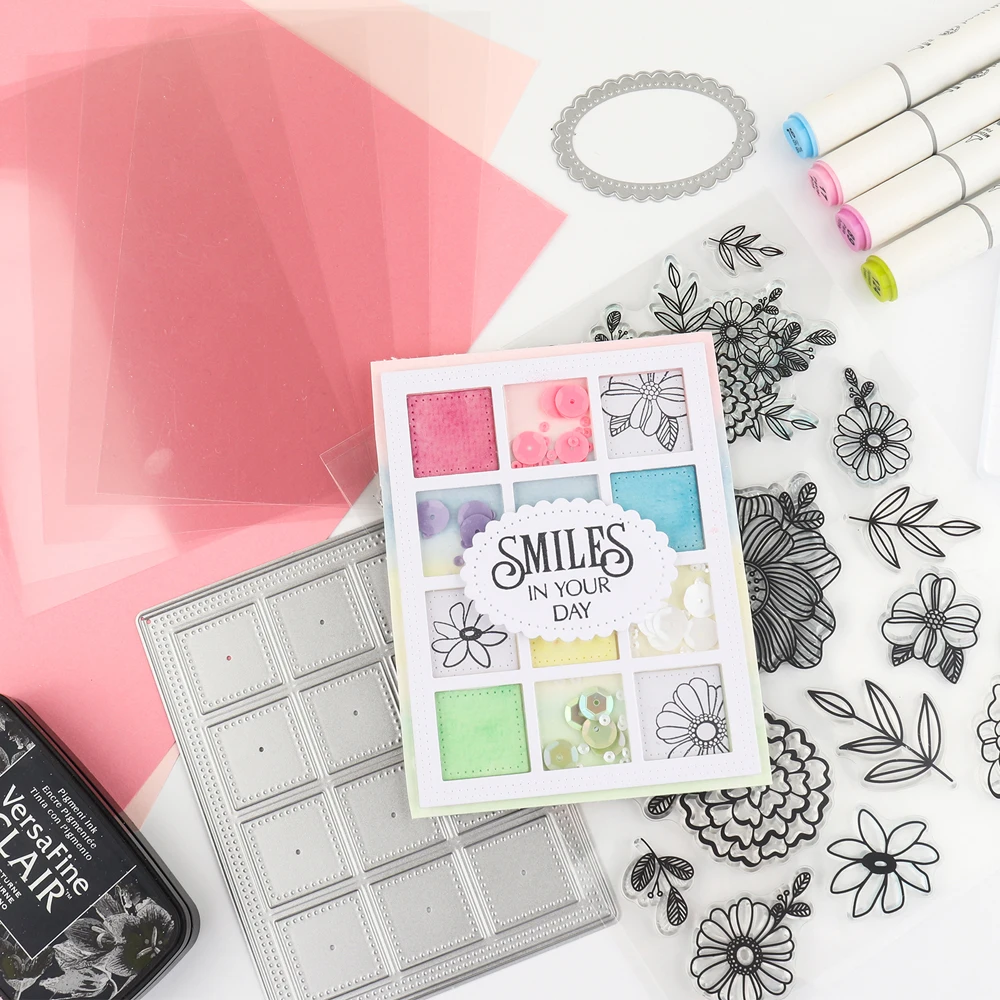 8.5X11Inch Heat Resistant Clear Acetate Sheets for Shaker Cards Making Transparent Shaker Stencils, Journals, Craft