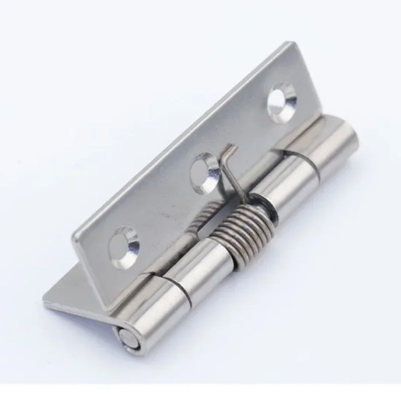 304 Stainless Steel Spring Hinge Automatic Cabinet Door Wardrobe Hardware And Furniture Fittings Mini Micro 1PCS