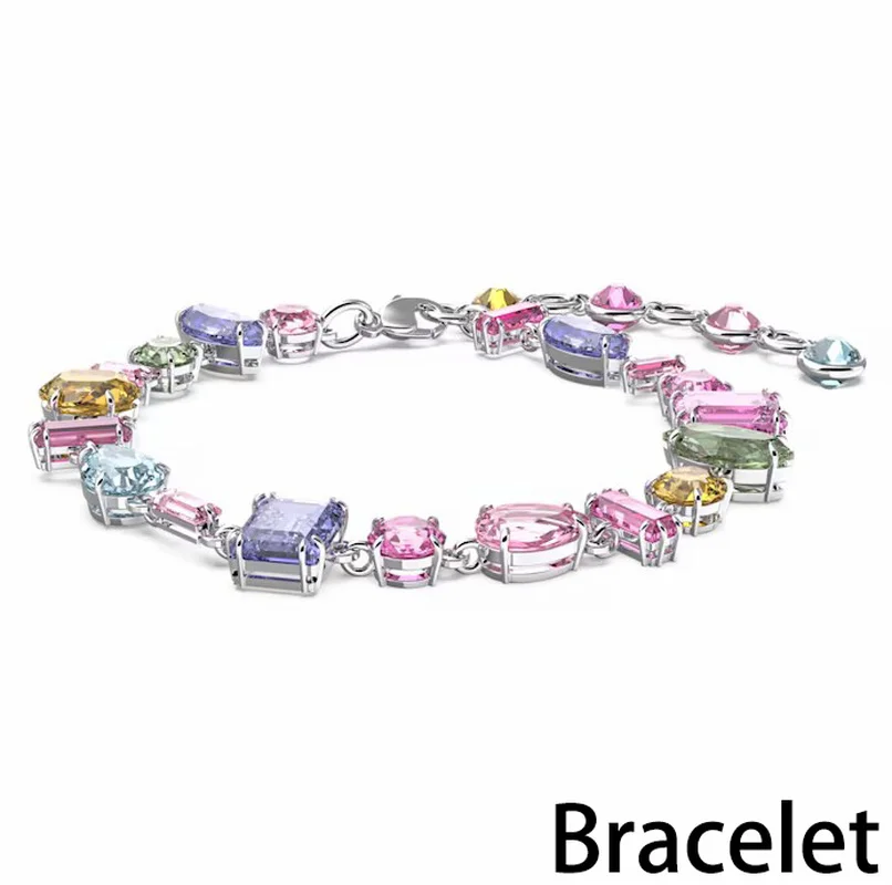 Original 2024 New Bracelet Gema Jewelry Charms Element Round Luxurious Austrian Crystal Adjustable Romantic Gift for Women
