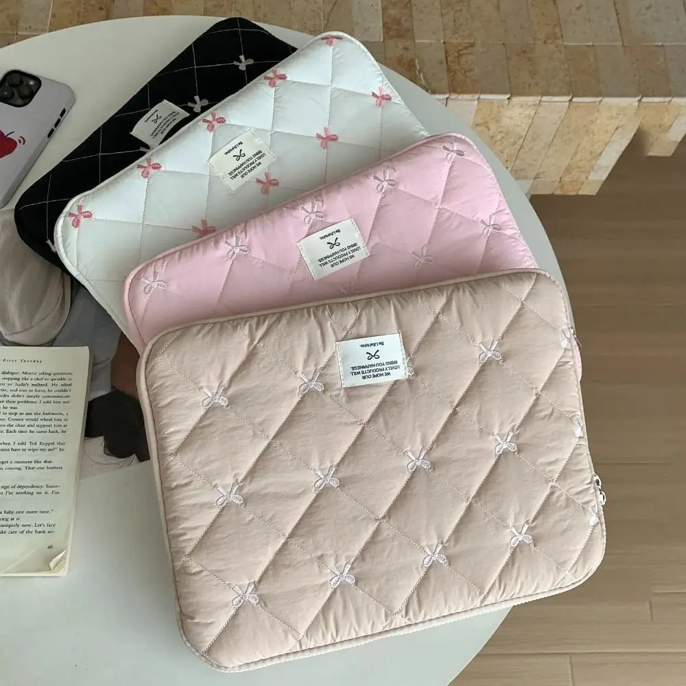 Lightweight Bow Knot Laptop & Tablet Sleeve - Cute Design, Soft Material, Shockproof Protective Case