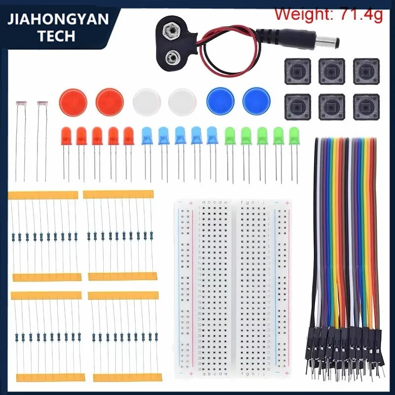 Starter Kit Per Uno R3 Mini Breadboard Led Jumper Wire Button Per Arduino Diy School Education Lab