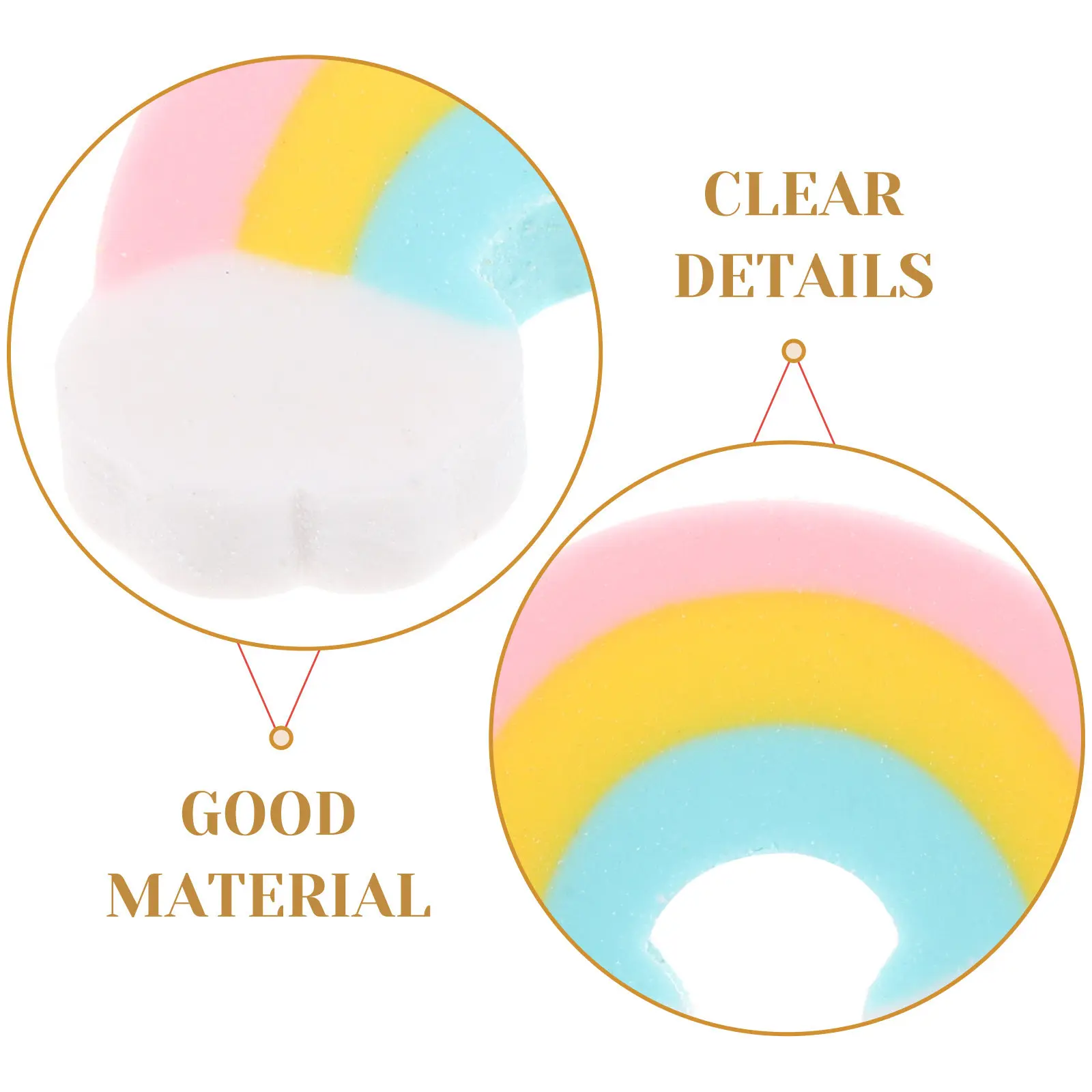 연필용 50Pcs 무지개 지우개 귀여운 미니 지우개 대량 소프트 학교 문구 미술 학생 지우개 드로잉 스케치 교실용