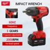 Milwaukee 1300N.M Torque Brushless Electric Impact Wrench Rechargeable 18V Battery Cordless Wrench Car Truck Repair Power Tools 1