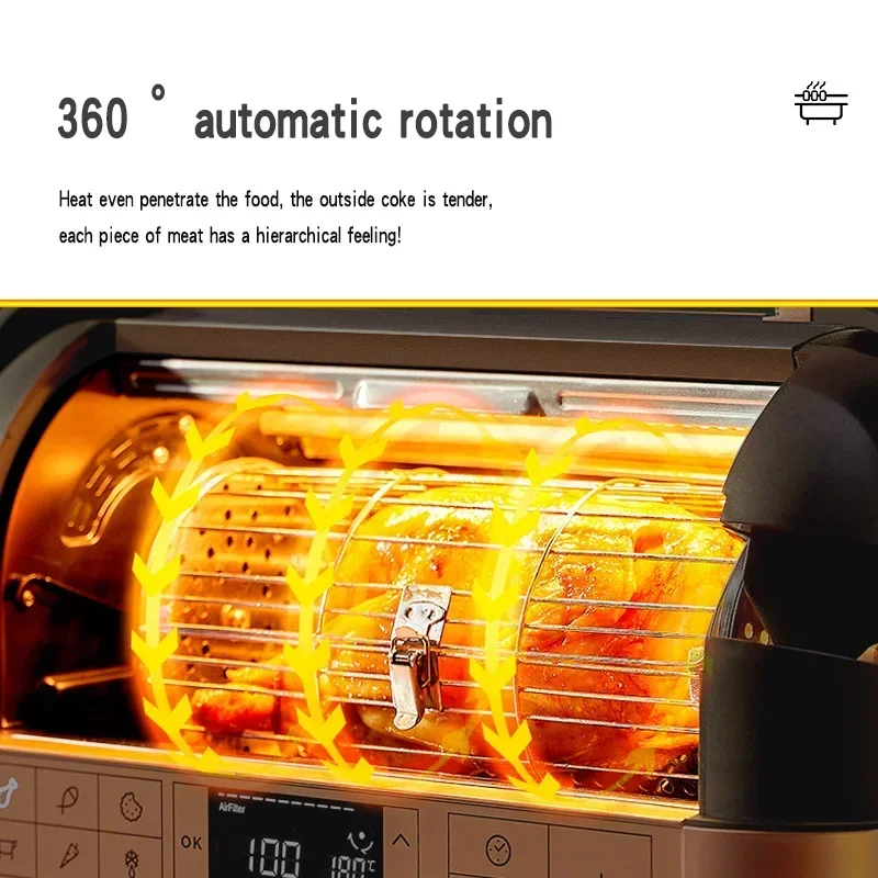 فرن كهربائي سعة 12 لتردوار أوتوماتيكي متعدد الوظائف على الطراز الكوري - الصورة 2