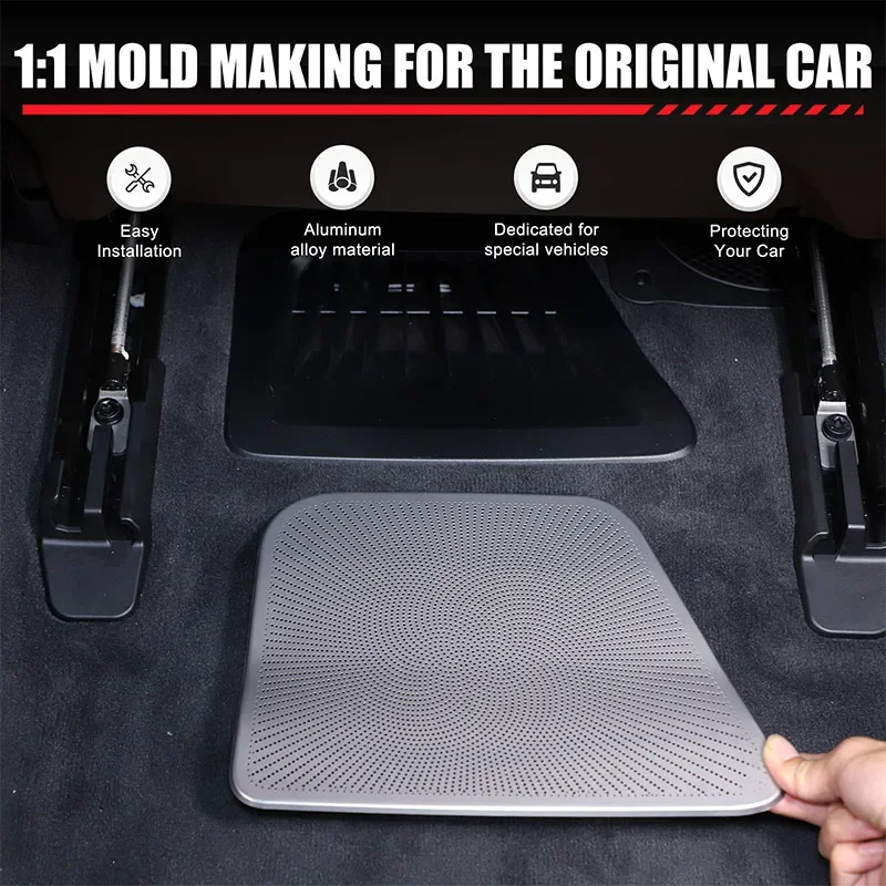 

cheya Stainless Steel Under Car Seat Dust Cover Air Outlet Dust Cover For BMW 7 Series G70 2023+ Interior Accessories 2Pcs