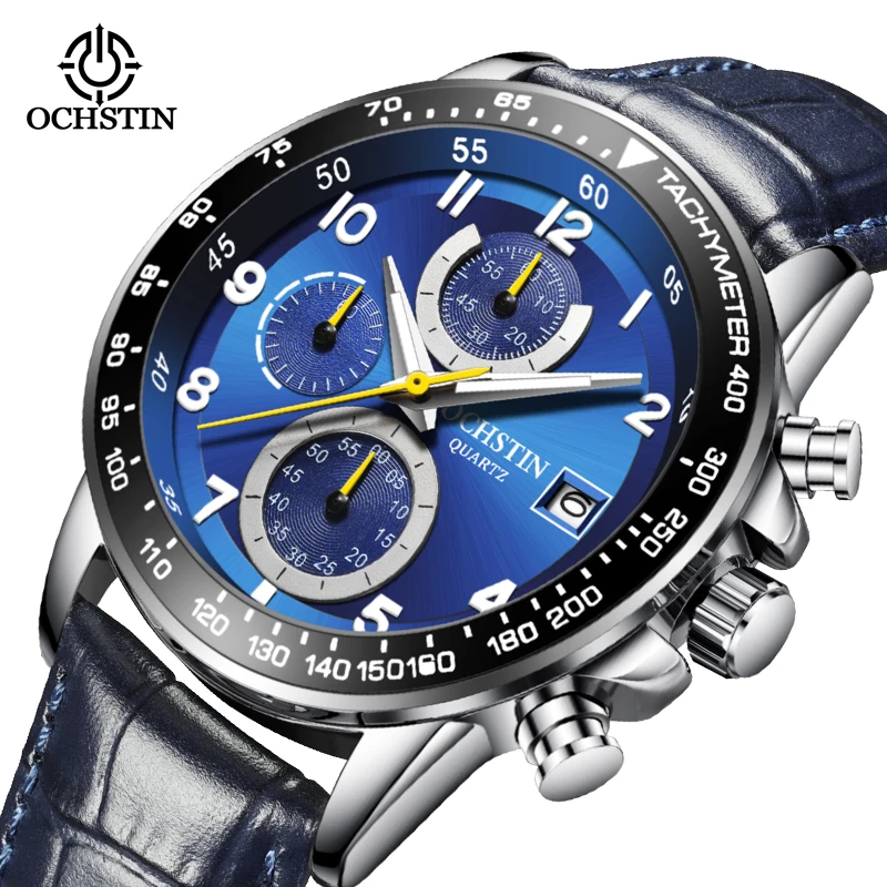 Ochstin Pilot Series Sports Street Multi functional Quartz Movement Waterproof Watch New 2024 Men's Quartz Watch