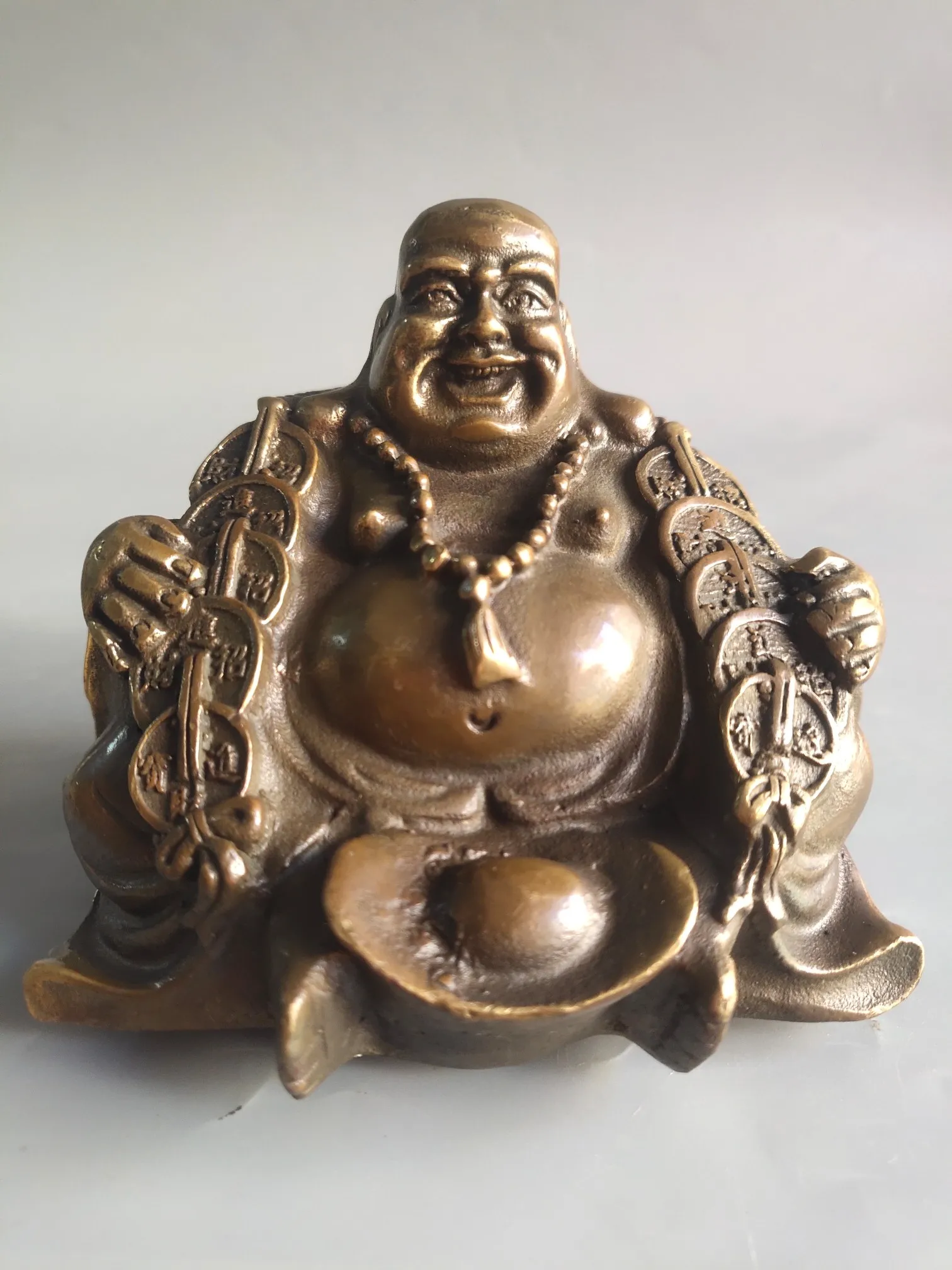 

A Classic Pure Copper Sculpture With a Beautiful Appearance and Exquisite Craftsmanship The Buddha Statue is Worth Collecting