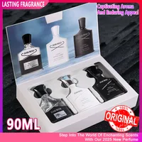 Fresh Natural 90ml Perfume Men Gift Box 3pcs,Set Lasting Cologne Scent Perfume Men Charming Man Perfumes Hombres Originales