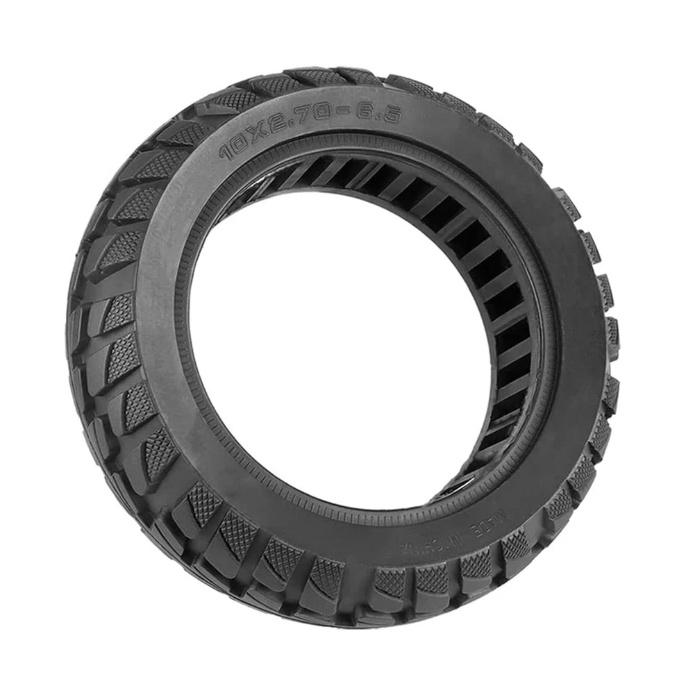

10Inch Electric Scooter Solid Tire,10X2.70-6.5 70/65-6.5 Tires,Off-Road Anti-Skid Wear-Resistant Scooter Tubeless Tire,1