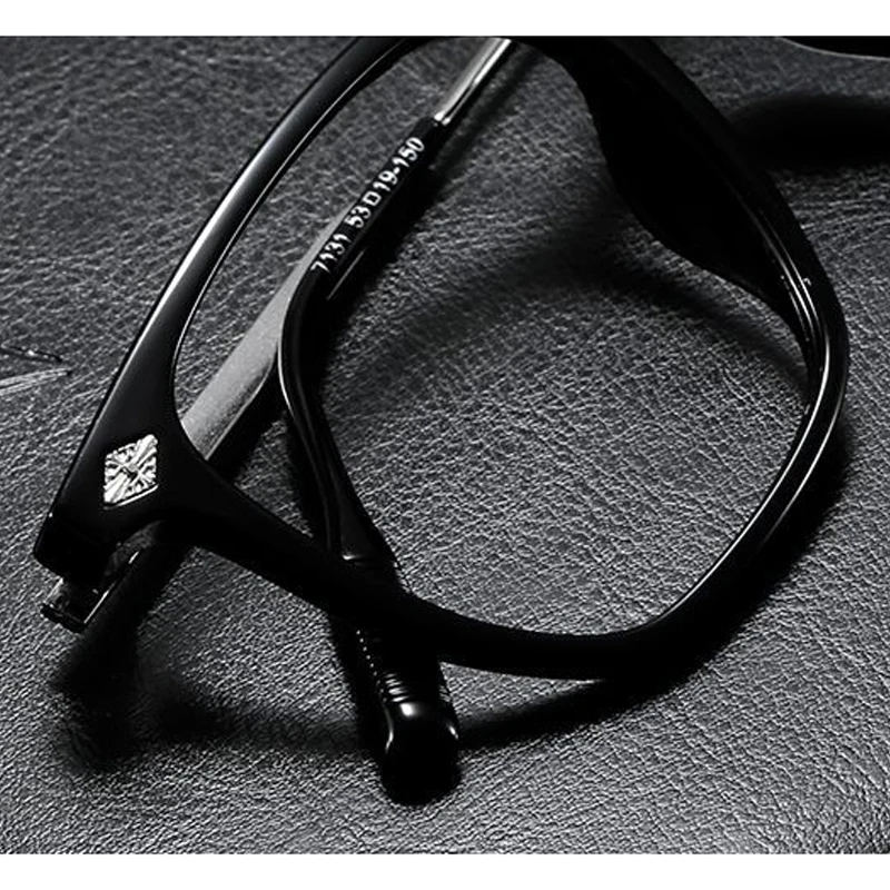 Fashionable Anti Blue Light Square Eyeglasses - Unisex Business Optical Eyewear with Large Frame