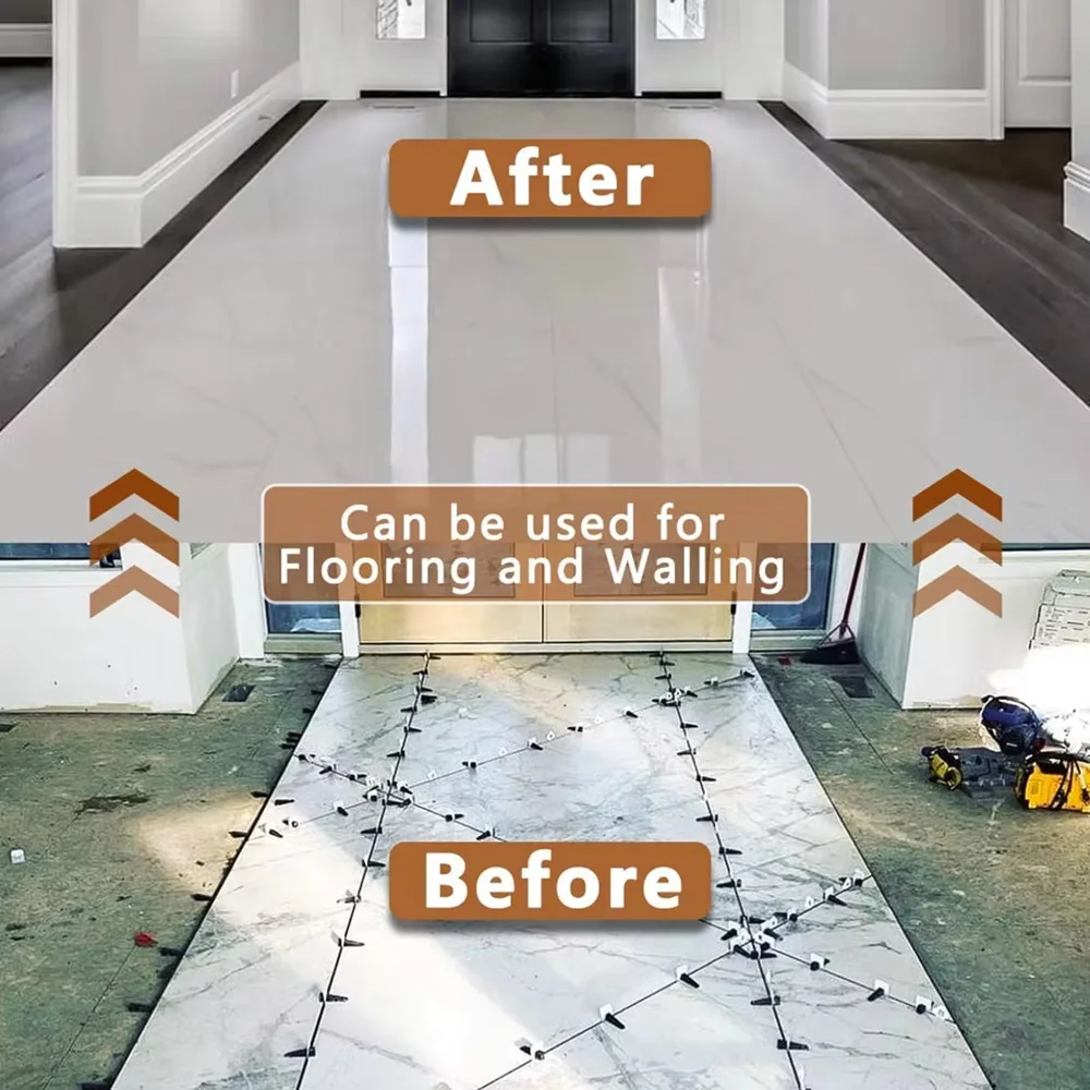 Reusable Tile Leveling System Wedges 100-400Pcs Tiling Spacers Insert Clip Construction Tool Floor Wall Carrelage Laying tile spacers,tile leveling clips,tile leveling tools