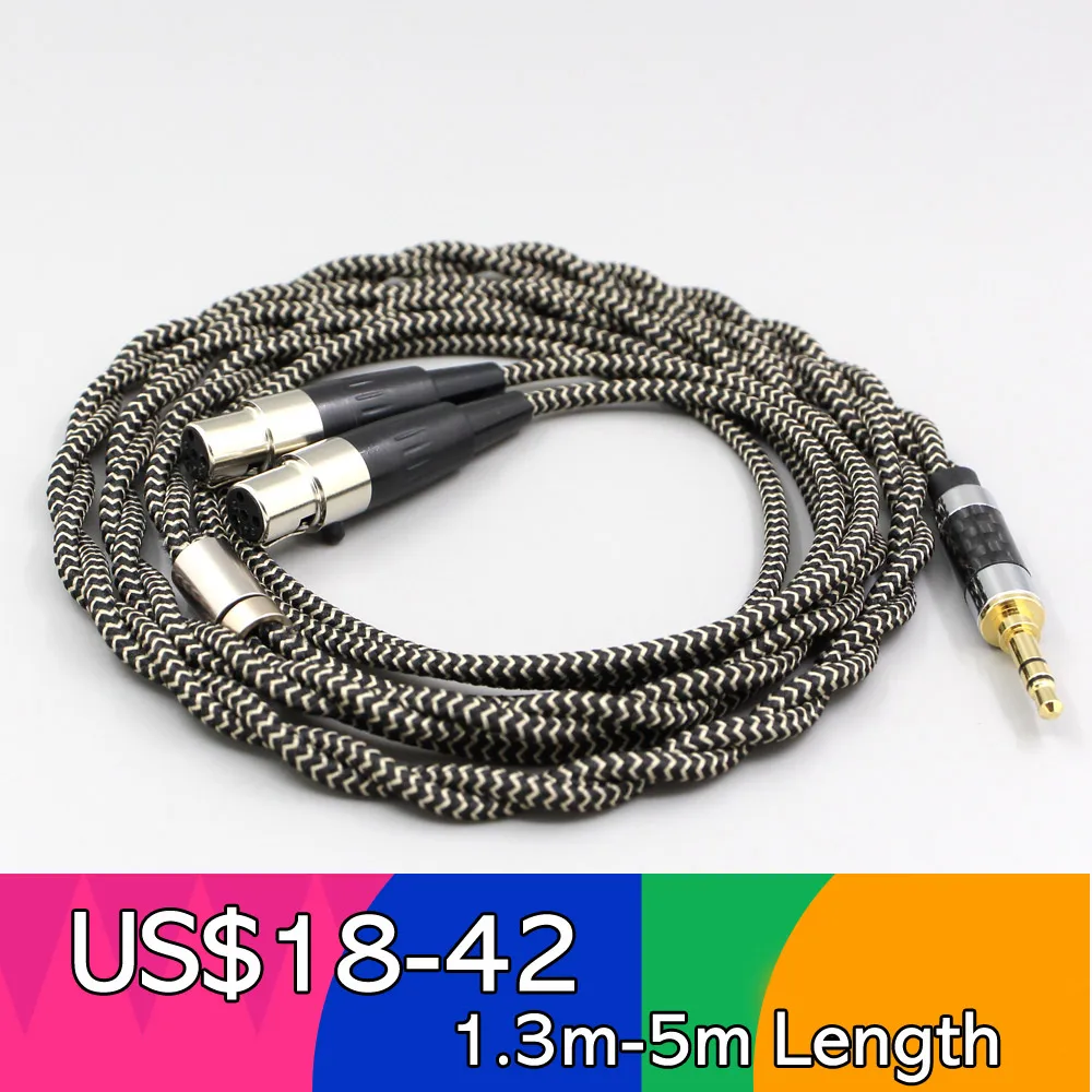 2 Core 2.8Mm Litz Ofc Auricolare Shield Cavo A Treccia Per Audeze Lcd-3 Lcd-2 Lcd-X Lcd-Xc Lcd-4Z Lcd-Mx4 Lcd-Gx Lcd Ln008069