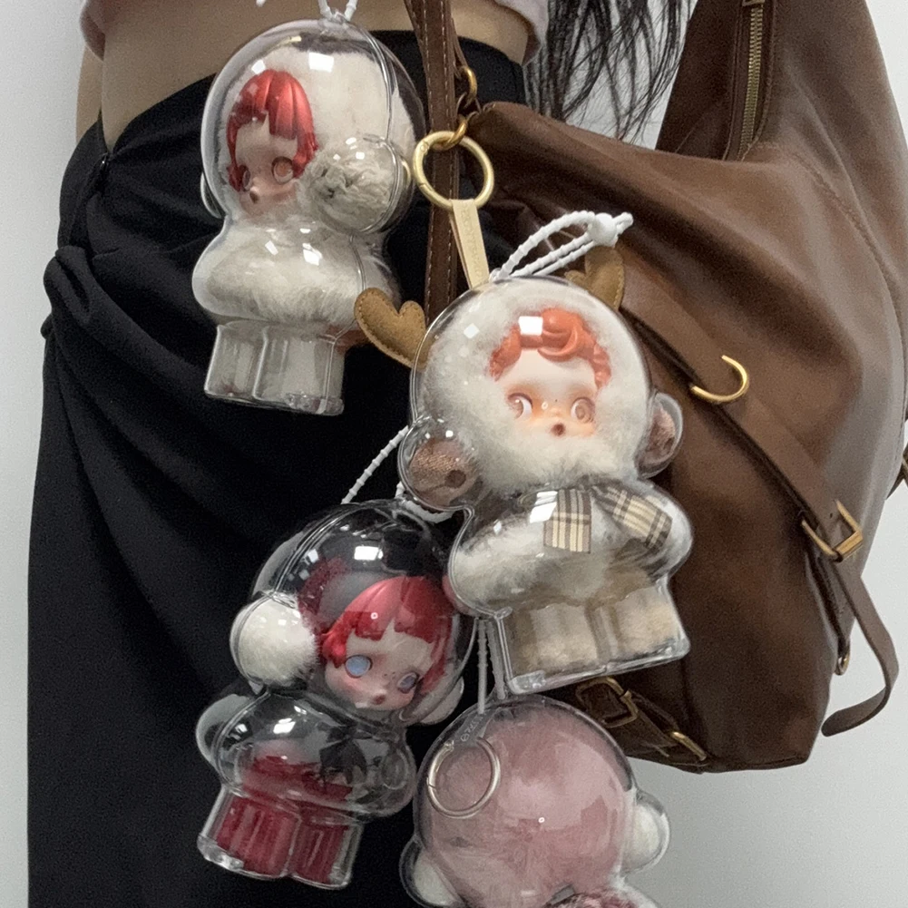 1-10PCS For Skull Panda Protective Cover Transparent Case Plush