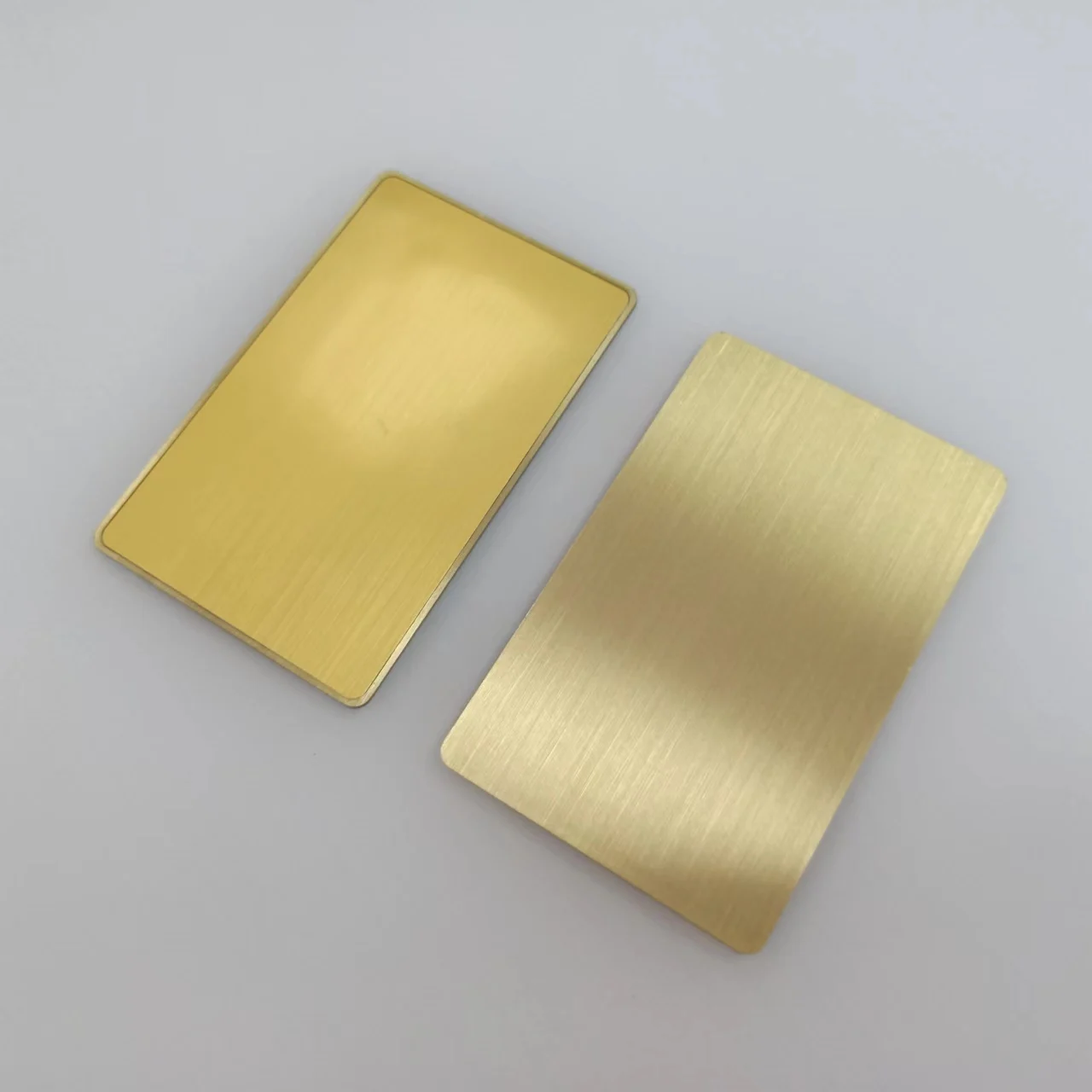Brushed Gold Metal Steel And Plastic Combination Nfc Ntag213 Diy Blank Digital Business Card